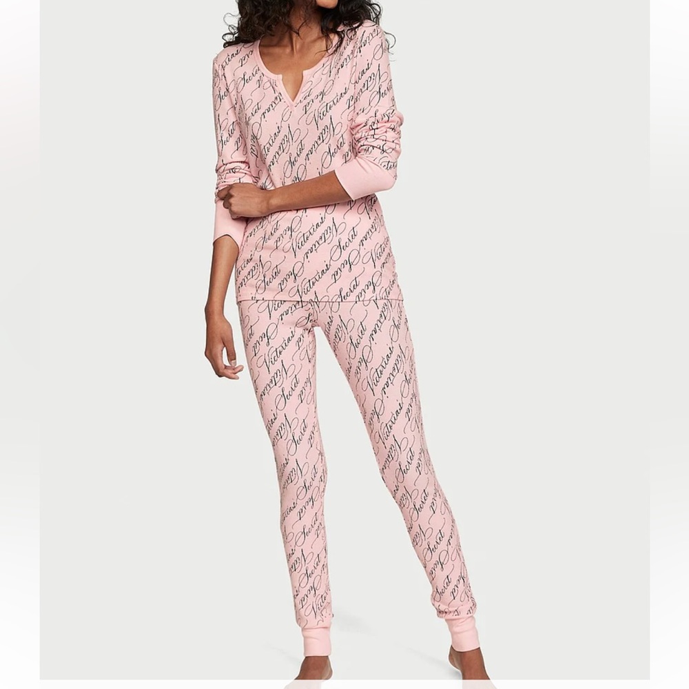VICTORIA’S SECRET Thermal PJ Set- size Large NEW